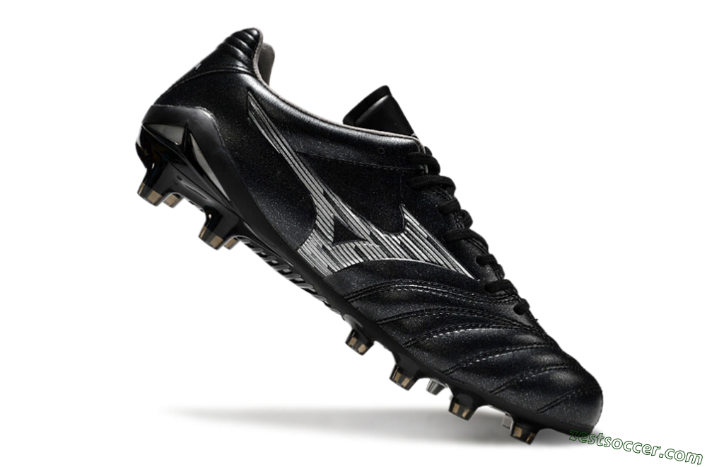 Mizuno Morelia Neo 4 FG Low-Tops Soccer Cleats - Black/Silver 4