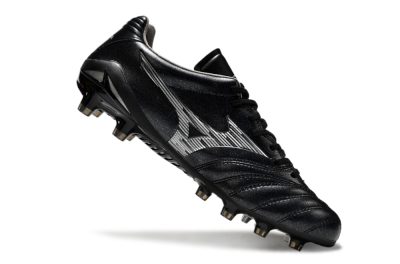 Mizuno Morelia Neo 4 FG Low-Tops Soccer Cleats - Black/Silver