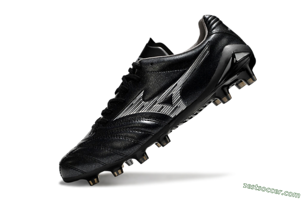 Mizuno Morelia Neo 4 FG Low-Tops Soccer Cleats - Black/Silver 5