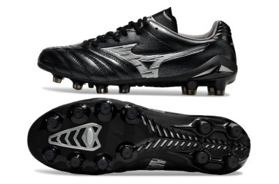 Mizuno Morelia Neo 4 FG Low-Tops Soccer Cleats - Black/Silver