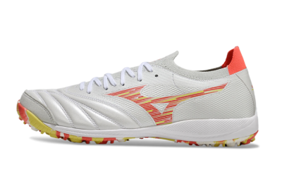 Mizuno Morelia Neo Sala M8 TF Low-Tops Soccer Shoes - White/Red/Yellow