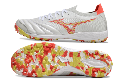 Mizuno Morelia Neo Sala M8 TF Low-Tops Soccer Shoes - White/Red/Yellow