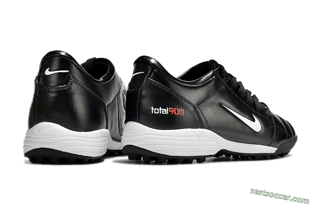 Nike Total 90 II TF Low-Tops Soccer Shoes - Black/White/Red 6