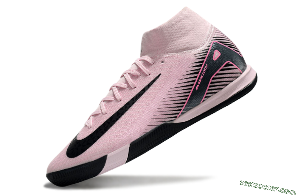 Nike Air Zoom Mercurial Superfly 10 Elite IC High-Tops Soccer Shoes - Pink/Black 5