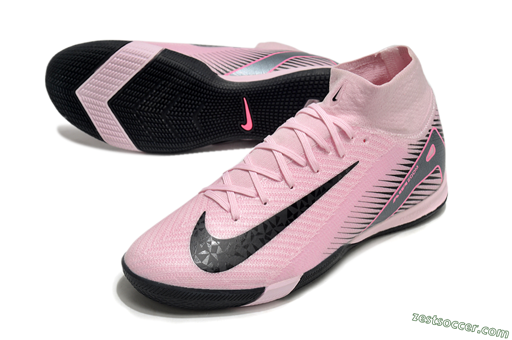 Nike Air Zoom Mercurial Superfly 10 Elite IC High-Tops Soccer Shoes - Pink/Black 3