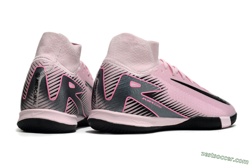 Nike Air Zoom Mercurial Superfly 10 Elite IC High-Tops Soccer Shoes - Pink/Black 6
