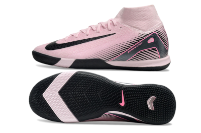 Nike Air Zoom Mercurial Superfly 10 Elite IC High-Tops Soccer Shoes - Pink/Black