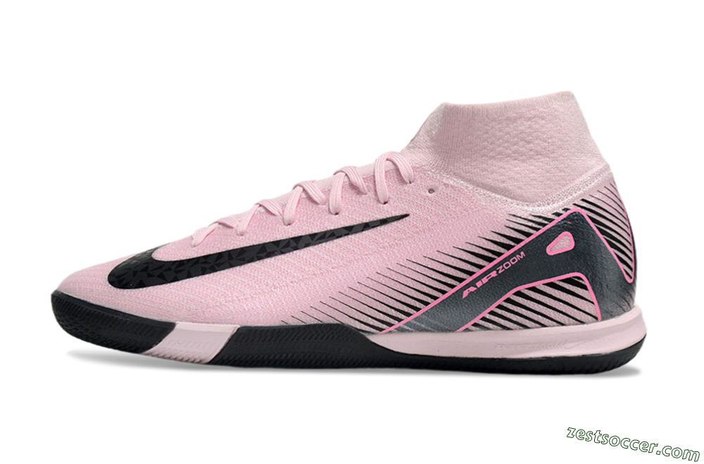 Nike Air Zoom Mercurial Superfly 10 Elite IC High-Tops Soccer Shoes - Pink/Black 2