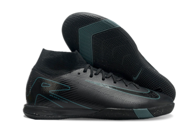 Nike Air Zoom Mercurial Superfly 10 Elite IC High-Tops Soccer Shoes - Black/Blue