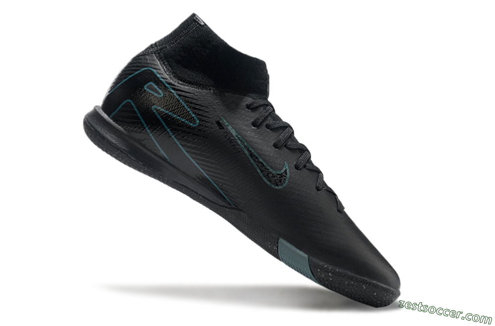 Nike Air Zoom Mercurial Superfly 10 Elite IC High-Tops Soccer Shoes - Black/Blue 4