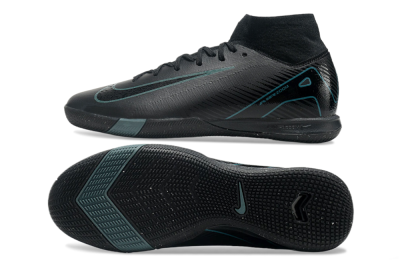 Nike Air Zoom Mercurial Superfly 10 Elite IC High-Tops Soccer Shoes - Black/Blue