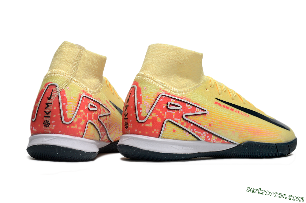 Nike Air Zoom Mercurial Superfly 10 Elite IC High-Tops Soccer Shoes - Yellow/Black/Red 6