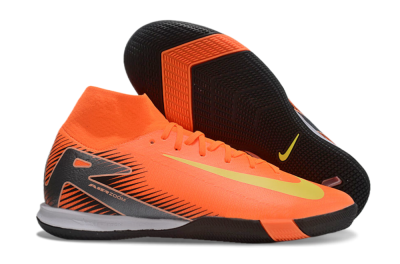 Nike Air Zoom Mercurial Superfly 10 Elite IC High-Tops Soccer Shoes - Red/Yellow/Black