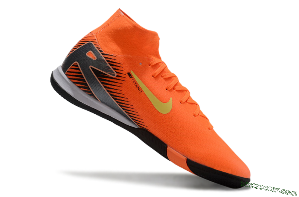 Nike Air Zoom Mercurial Superfly 10 Elite IC High-Tops Soccer Shoes - Red/Yellow/Black 4