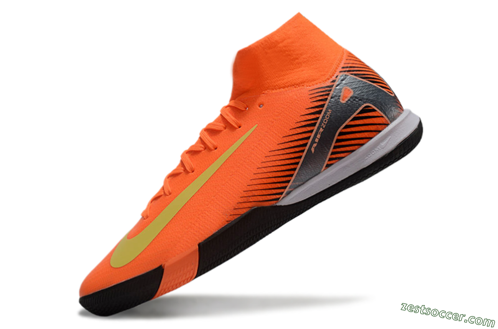 Nike Air Zoom Mercurial Superfly 10 Elite IC High-Tops Soccer Shoes - Red/Yellow/Black 5