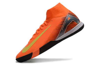 Nike Air Zoom Mercurial Superfly 10 Elite IC High-Tops Soccer Shoes - Red/Yellow/Black