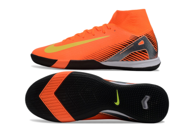 Nike Air Zoom Mercurial Superfly 10 Elite IC High-Tops Soccer Shoes - Red/Yellow/Black