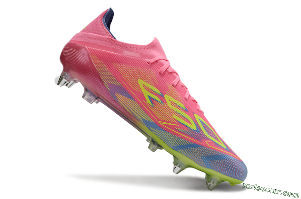 Adidas F50 Elite SG Low-Tops Soccer Cleats - Red/Yellow/Blue 4