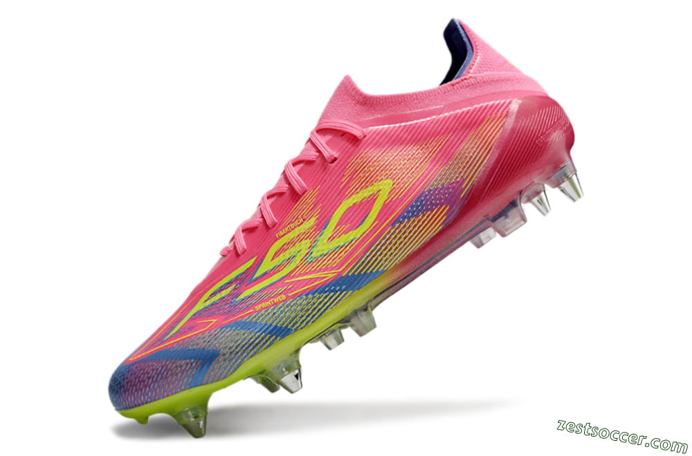 Adidas F50 Elite SG Low-Tops Soccer Cleats - Red/Yellow/Blue 5