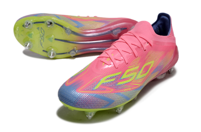 Adidas F50 Elite SG Low-Tops Soccer Cleats - Red/Yellow/Blue