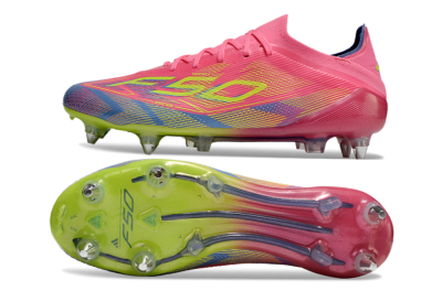 Adidas F50 Elite SG Low-Tops Soccer Cleats - Red/Yellow/Blue