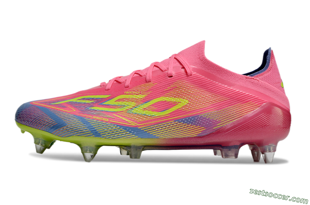 Adidas F50 Elite SG Low-Tops Soccer Cleats - Red/Yellow/Blue 2