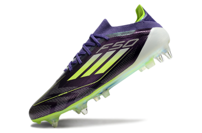 Adidas F50 Elite SG Low-Tops Soccer Cleats - Purple/Yellow/White