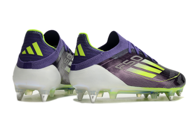 Adidas F50 Elite SG Low-Tops Soccer Cleats - Purple/Yellow/White