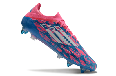 Adidas F50 Elite SG Low-Tops Soccer Cleats - Blue/Pink/White