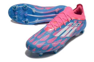 Adidas F50 Elite SG Low-Tops Soccer Cleats - Blue/Pink/White
