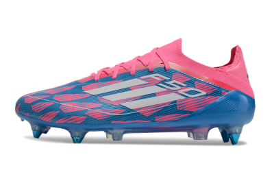 Adidas F50 Elite SG Low-Tops Soccer Cleats - Blue/Pink/White