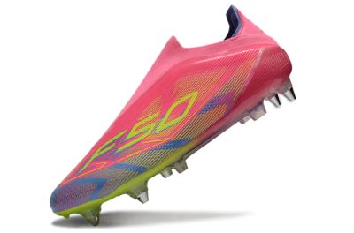 Adidas F50 Elite Laceless SG Low-Tops Soccer Cleats - Red/Yellow/Blue