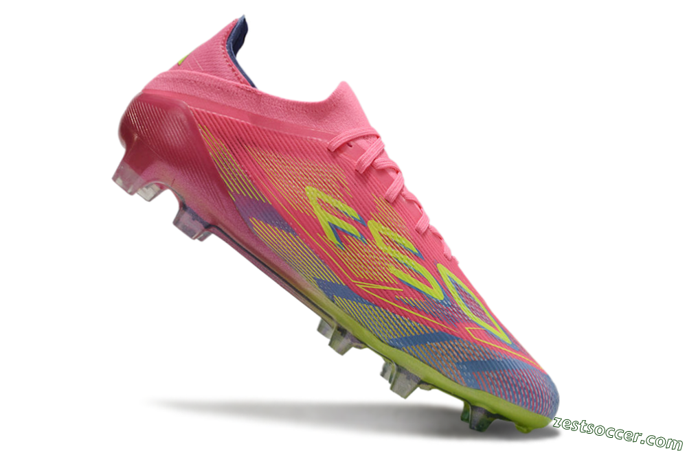 Adidas F50 Elite FG Low-Tops Soccer Cleats - Red/Yellow/Blue 4