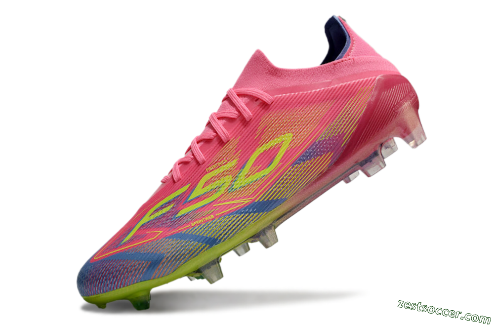 Adidas F50 Elite FG Low-Tops Soccer Cleats - Red/Yellow/Blue 5