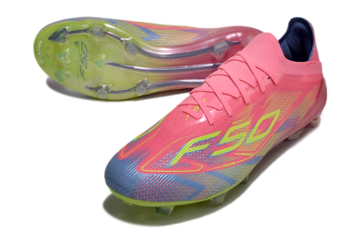 Adidas F50 Elite FG Low-Tops Soccer Cleats - Red/Yellow/Blue