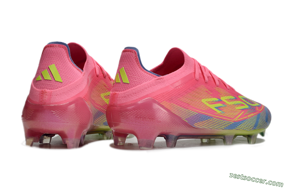 Adidas F50 Elite FG Low-Tops Soccer Cleats - Red/Yellow/Blue 6