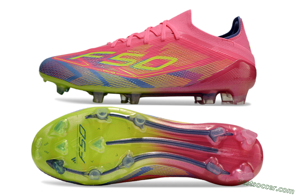 Adidas F50 Elite FG Low-Tops Soccer Cleats - Red/Yellow/Blue 1