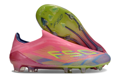 Adidas F50 Elite Laceless FG Low-Tops Soccer Cleats - Red/Yellow/Blue