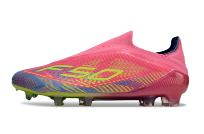 Adidas F50 Elite Laceless FG Low-Tops Soccer Cleats - Red/Yellow/Blue
