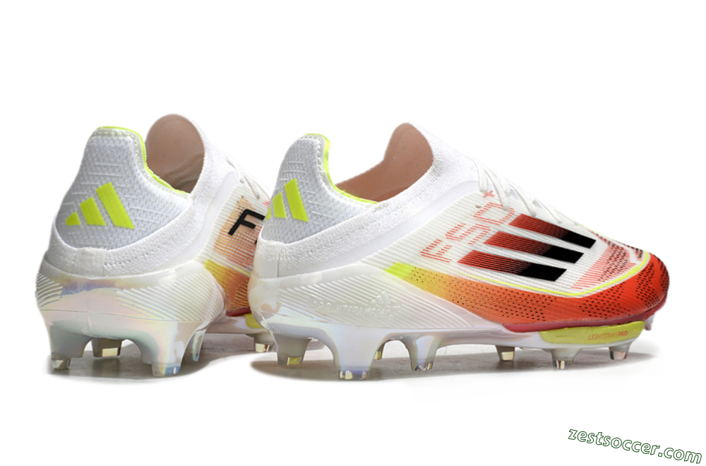 Adidas F50+ Lightstrike Elite FG Low-Tops Soccer Cleats - Red/White/Yellow 6