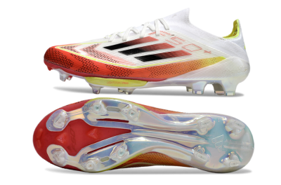 Adidas F50+ Lightstrike Elite FG Low-Tops Soccer Cleats - Red/White/Yellow