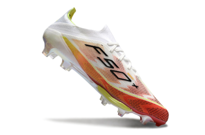 Adidas F50+ Lightstrike Elite FG Low-Tops Soccer Cleats - Red/White/Yellow