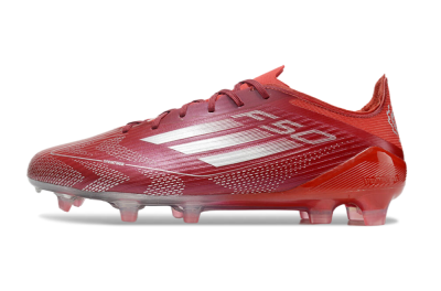 Adidas F50 Elite FG Low-Tops Soccer Cleats - Red/Silver/White