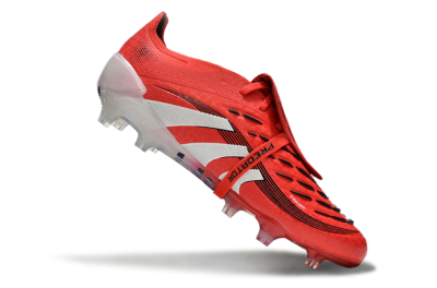 Adidas Predator Elite Foldover Tongue 2025 Pure Victory FG Low-Tops Soccer Cleats - Lucid Red/White/Black