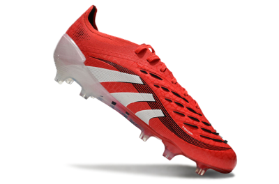 Adidas Predator Elite 2025 Pure Victory FG Low-Tops Soccer Cleats - Lucid Red/White/Black