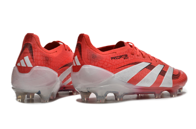 Adidas Predator Elite 2025 Pure Victory FG Low-Tops Soccer Cleats - Lucid Red/White/Black