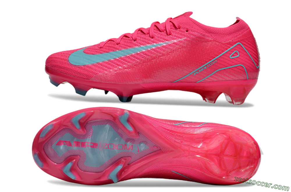 Nike Air Zoom Mercurial Vapor 16 Elite FG Low-Tops Soccer Cleats - Red/Jade/White 1