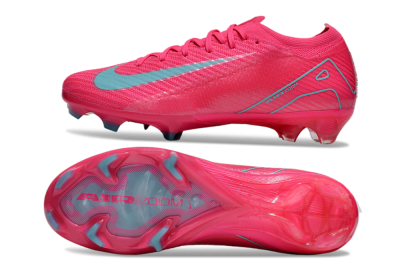 Nike Air Zoom Mercurial Vapor 16 Elite FG Low-Tops Soccer Cleats - Red/Jade/White