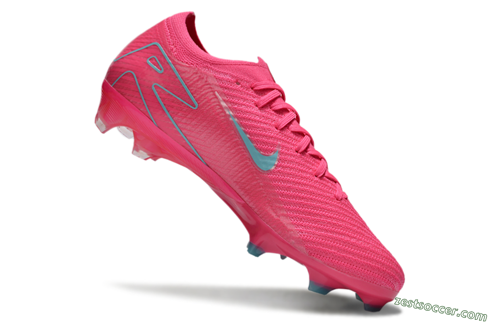 Nike Air Zoom Mercurial Vapor 16 Elite FG Low-Tops Soccer Cleats - Red/Jade/White 4