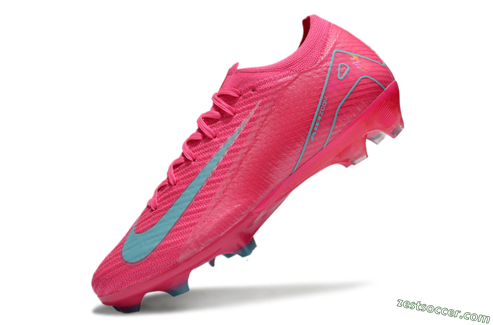 Nike Air Zoom Mercurial Vapor 16 Elite FG Low-Tops Soccer Cleats - Red/Jade/White 5